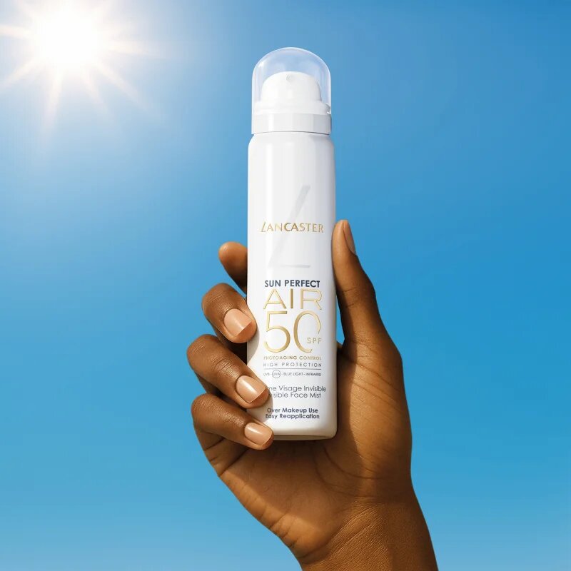Lancaster Sun Perfect Air Invisible Face Mist pleťová mlha pro pobyt na slunci SPF 50 75 ml