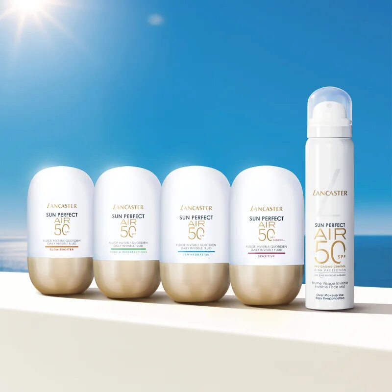 Lancaster Sun Perfect Air Invisible Face Mist pleťová mlha pro pobyt na slunci SPF 50 75 ml