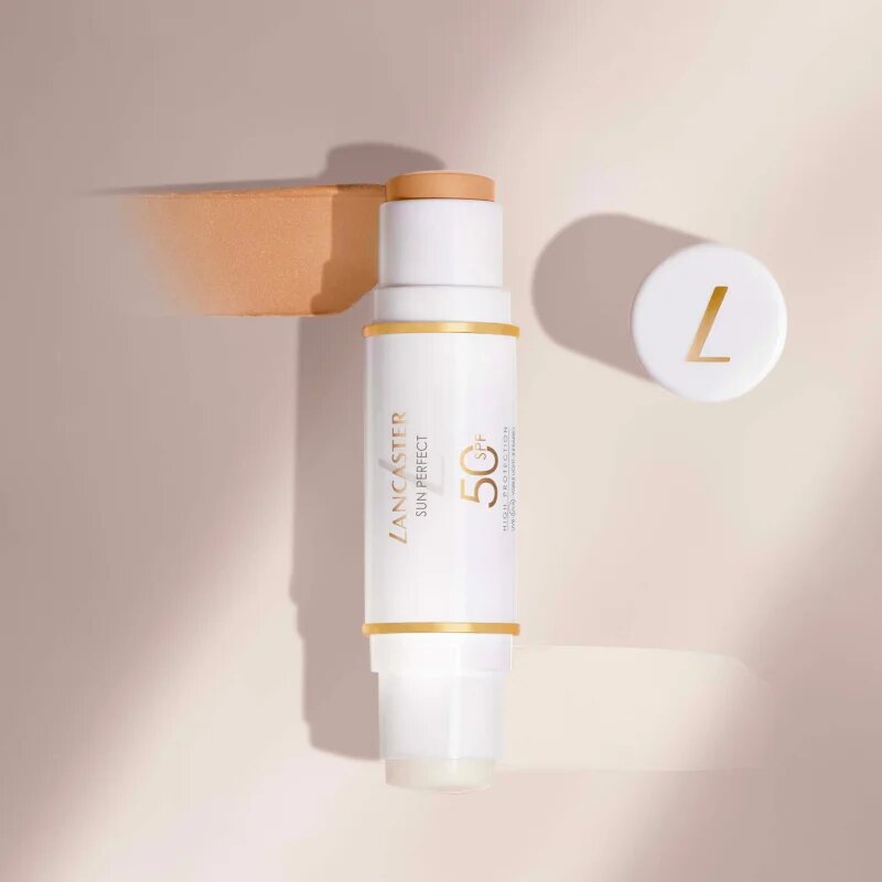 Lancaster Sun Perfect Clear & Tinted Stick SPF50 víceúčelový make-up v tyčince SPF 50 pro ženy 12 g
