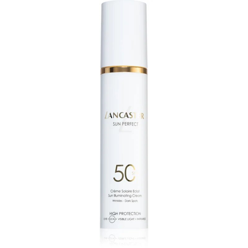 Lancaster Sun Perfect Sun Illuminating Cream SPF 50 rozjasňující denní krém proti vráskám a tmavým skvrnám SPF 50 50 ml