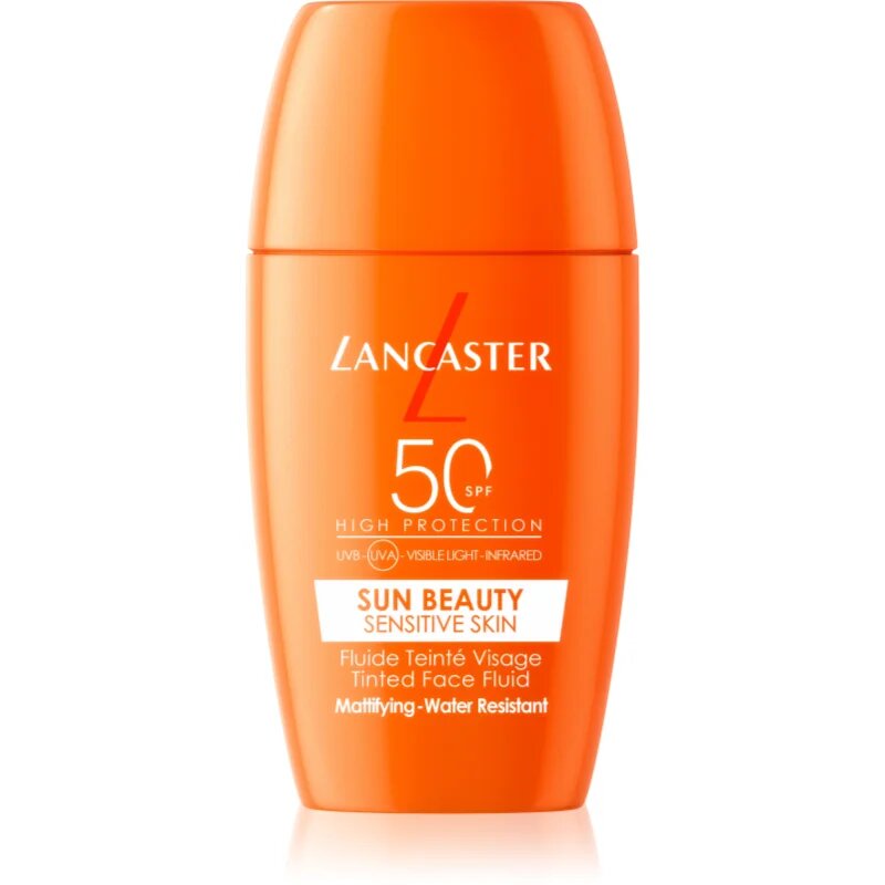 Lancaster Sun Sensitive Tinted Mattifying Fluid zmatňující emulze voděodolná SPF 50 30 ml