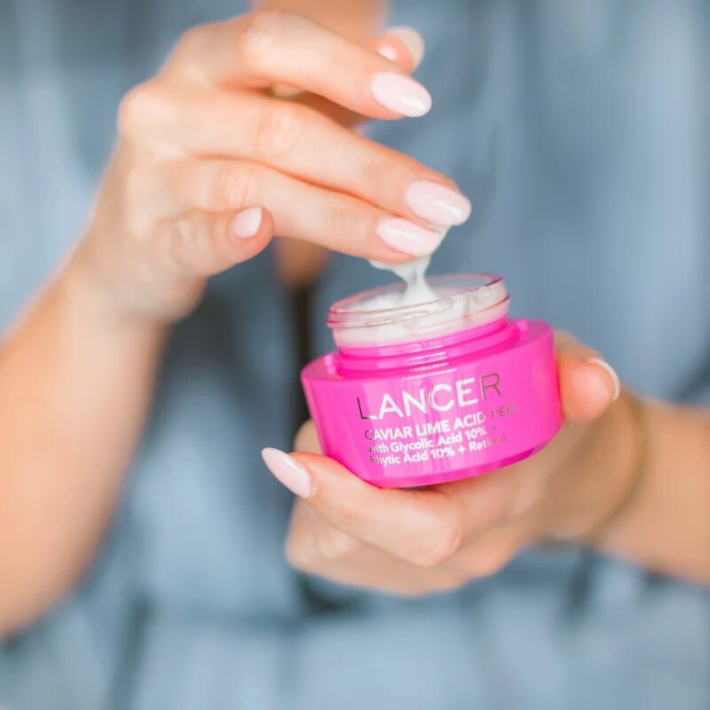 LANCER CAVIAR LIME ACID PEEL krémový peeling pro rozjasnění a hydrataci 50 ml
