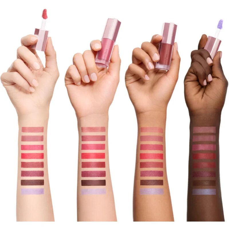 Lancôme Lip Idôle CuddleBlur™ Matte Velvet Lip Cream vyplňující balzám na rty s matným efektem odstín 21 Blushing Blanket 8.5 ml