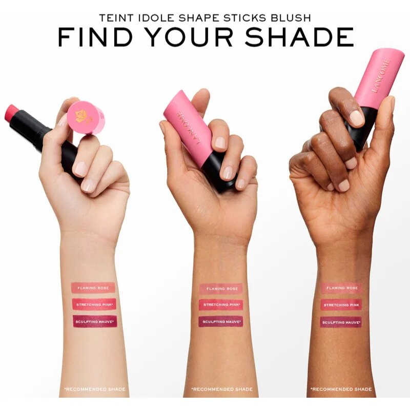 Lancôme Teint Idole Ultra Wear Shape Stick Blush tvářenka odstín 01 Stretching Pink 7.5 g