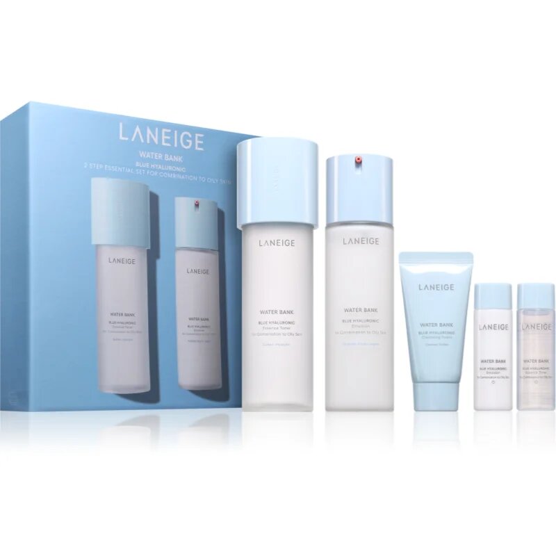 LANEIGE Water Bank Blue Hyaluronic 2-Step Essentials Set for Combination to Oily Skin dárková sada pro ženy