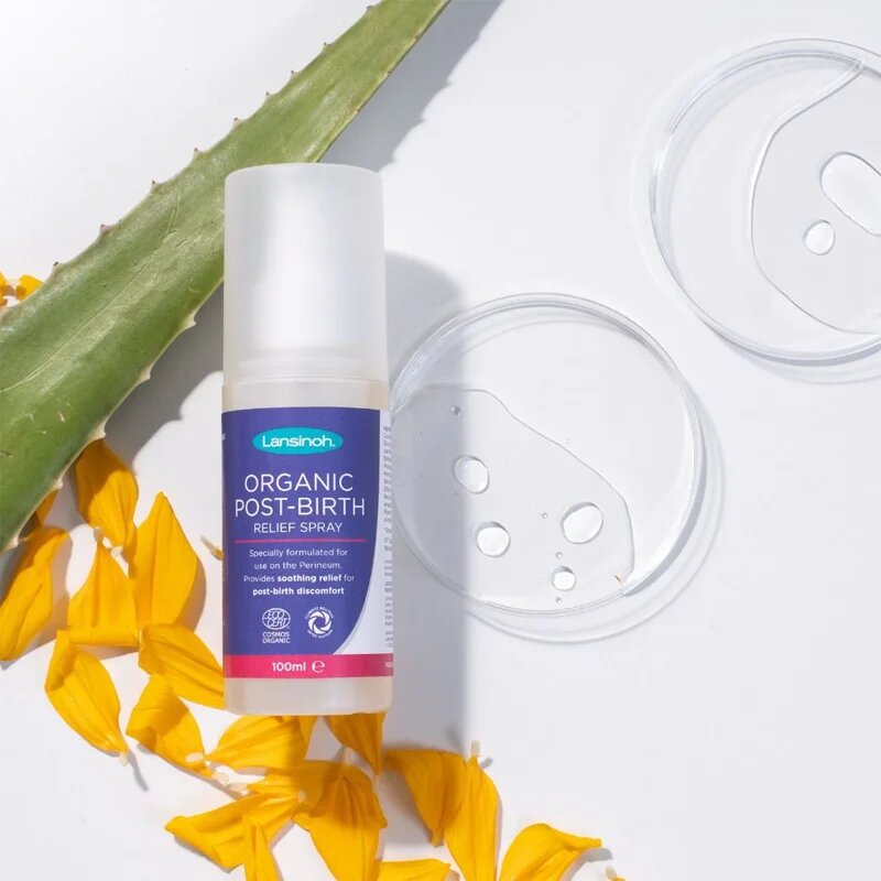 Lansinoh Organic Post-Birth uklidňující sprej pro maminky 100 ml