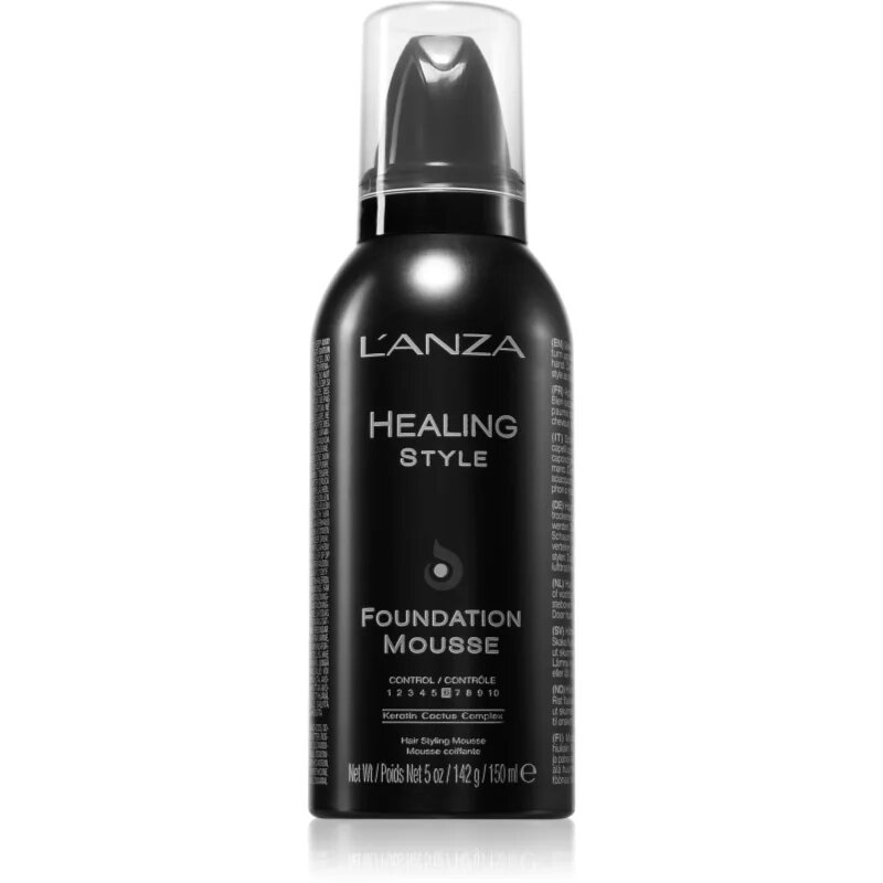 L'anza Healing Style Foundation Mousse pěna na vlasy pro hladký styling a objem 142 ml