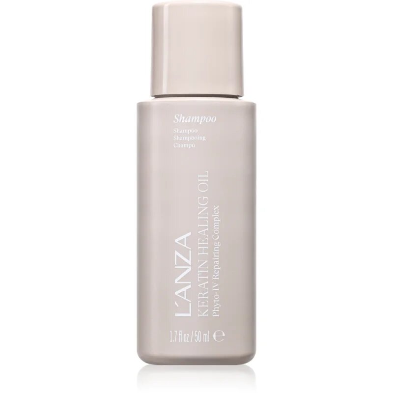 L'anza Keratin Healing Oil Lustrous Shampoo revitalizační šampon pro poškozené vlasy 50 ml