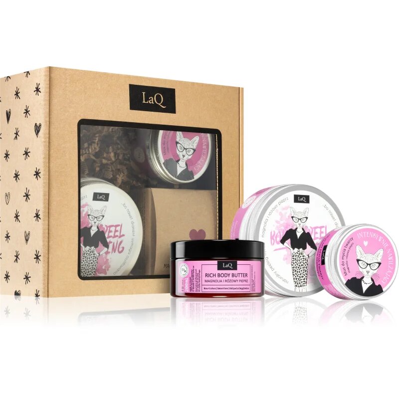 LaQ Kitten Magnolia dárková sada pro perfektní vzhled 3 ks