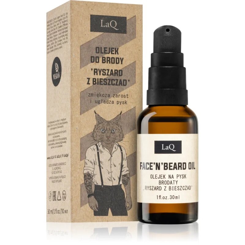 LaQ Lynx From Mountain vyživující olej na vlasy a vousy 30 ml