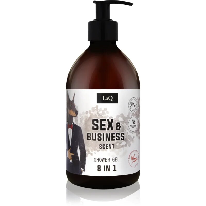 LaQ Sex & Bussiness svěží sprchový gel 8 v 1 500 ml