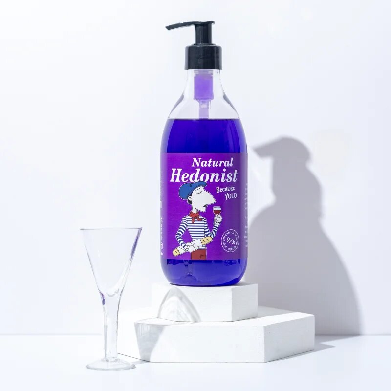 LaQ Shots! Natural Hedonist osvěžující sprchový gel 500 ml