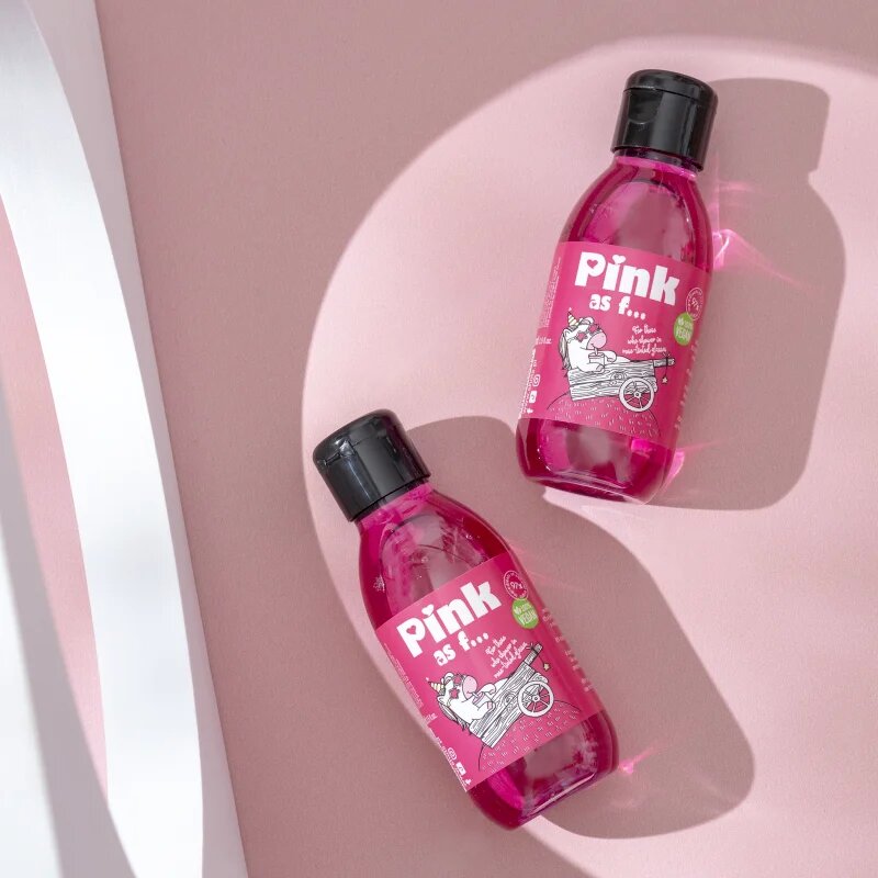 LaQ Shots! Pink As F... energizující sprchový gel 100 ml