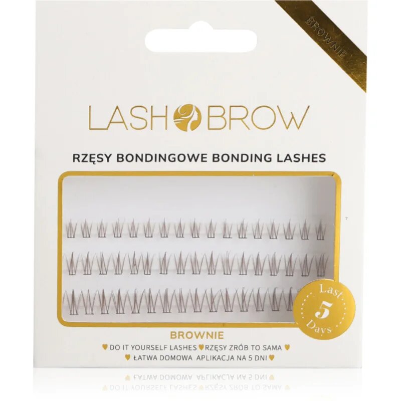Lash Brow Bonding Eyelashes trsové nalepovací řasy Extra Small Brownie 1 ks
