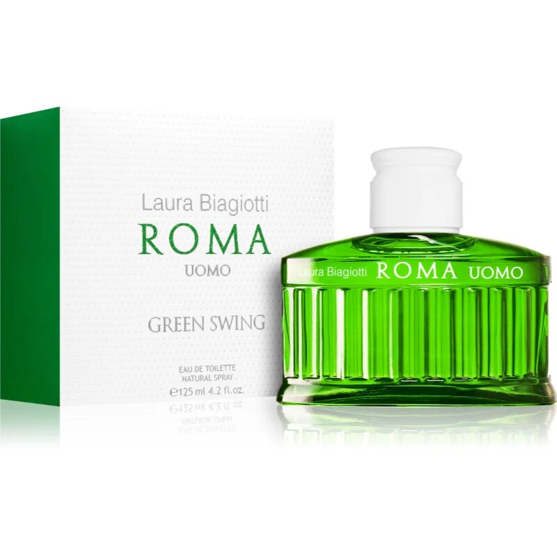Laura Biagiotti Roma Uomo Green Swing toaletní voda pro muže 125 ml