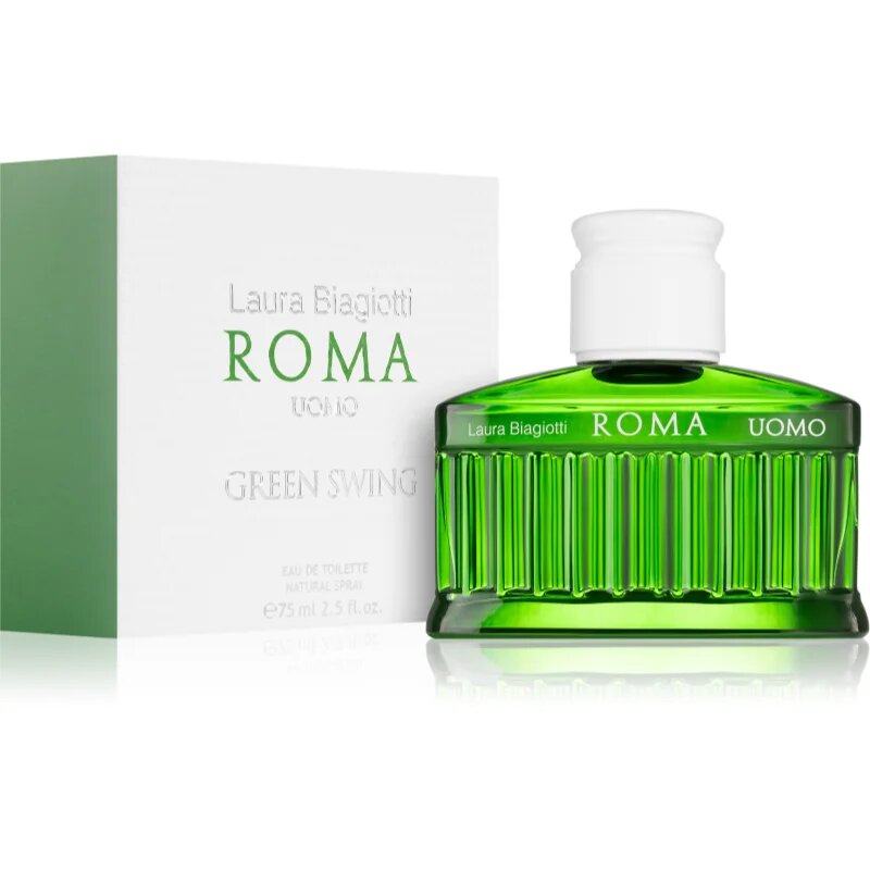 Laura Biagiotti Roma Uomo Green Swing toaletní voda pro muže 75 ml
