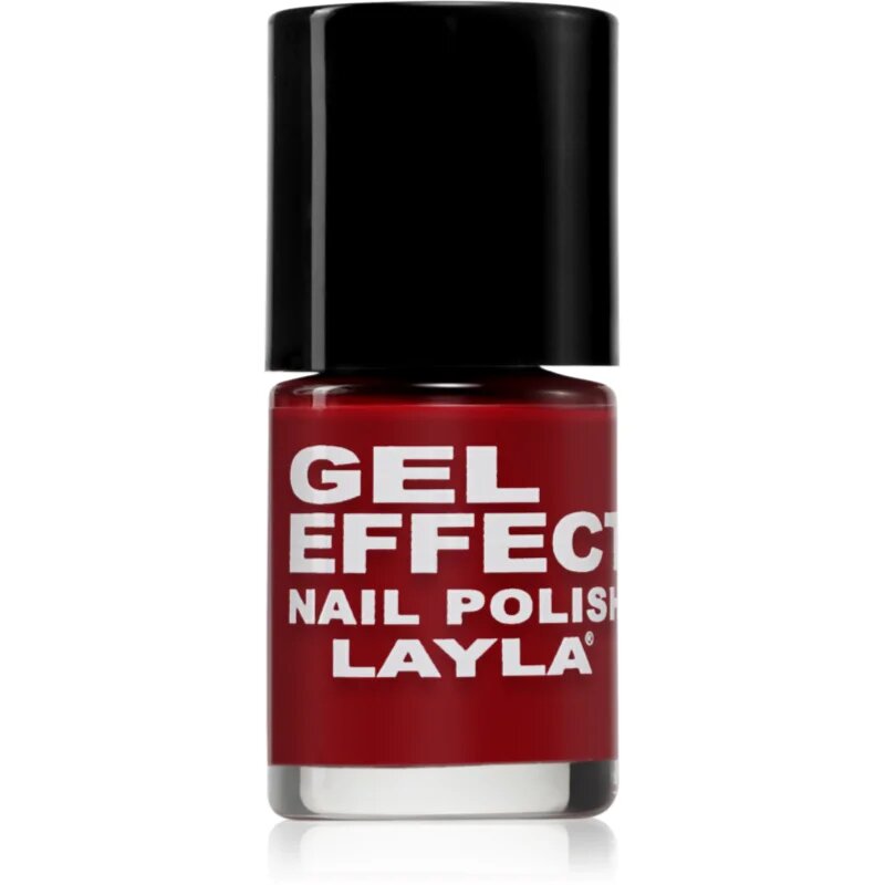 Layla Cosmetics Gel Effect gelový lak na nehty odstín N.06 Power Red 10 ml