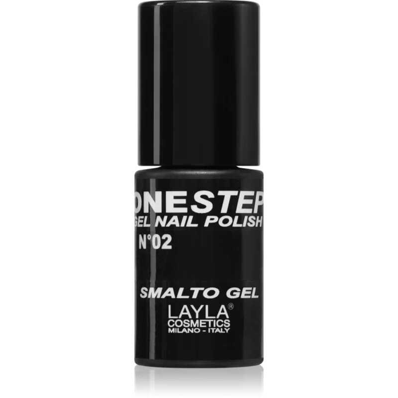 Layla Cosmetics One Step lak na nehty odstín N.2 100% Black 5 ml