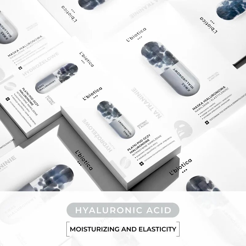 L’biotica Eye Patches Hyaluronic intenzivní hydratační maska na oční okolí 3x2 ks