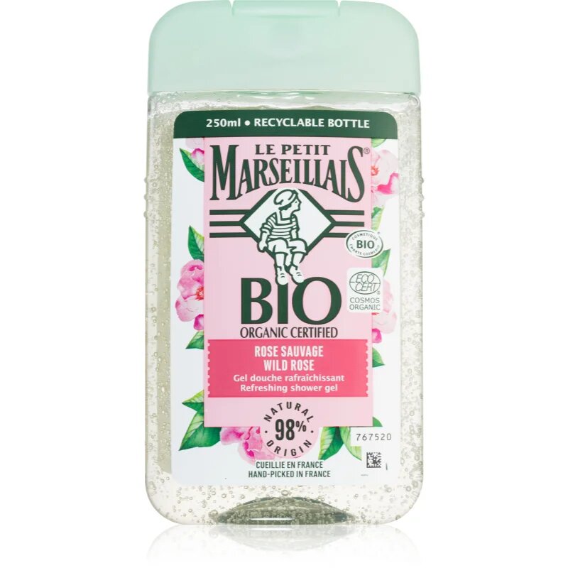 Le Petit Marseillais Bio Divoká Růže osvěžující sprchový gel 250 ml