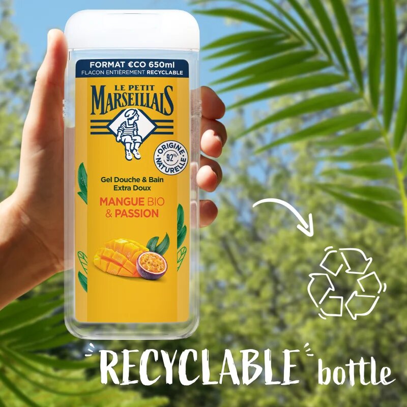 Le Petit Marseillais Bio Mango & Marakuja jemný sprchový gel 650 ml