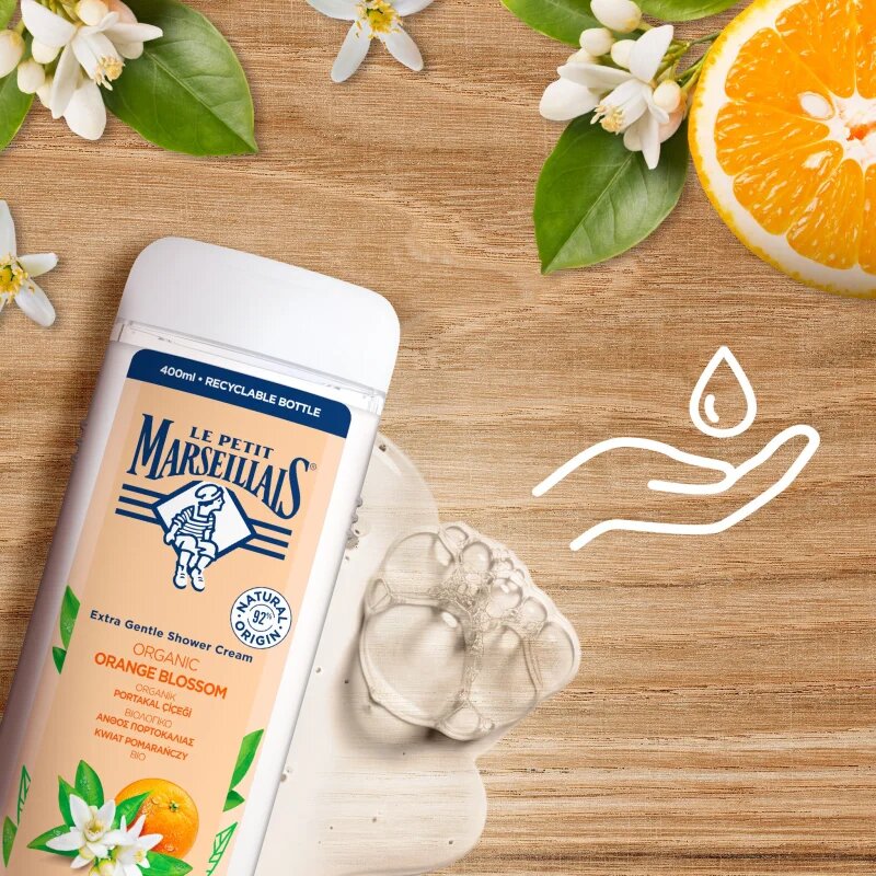 Le Petit Marseillais Bio Pomerančový Květ krémový sprchový gel 400 ml
