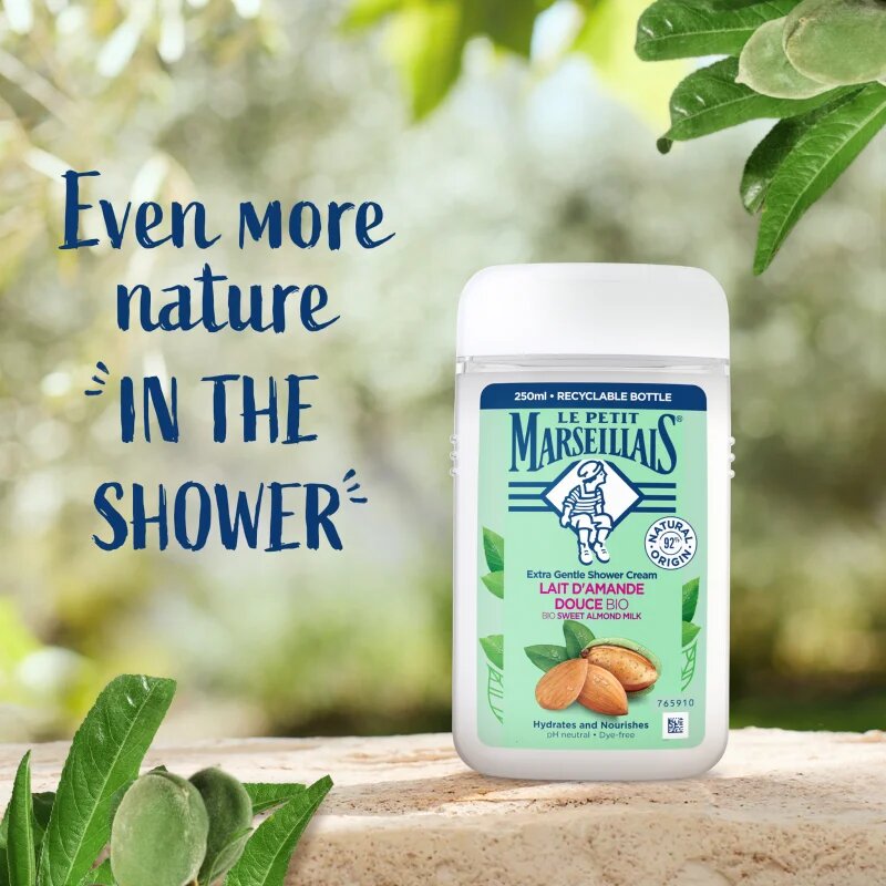 Le Petit Marseillais Bio Sladké Mandlové Mléko krémový sprchový gel 250 ml