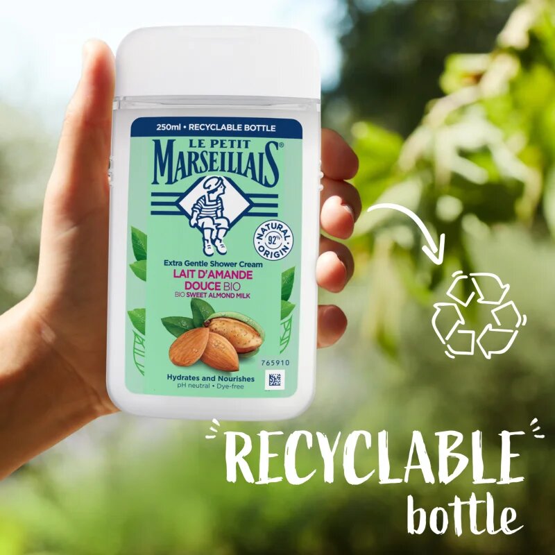 Le Petit Marseillais Bio Sladké Mandlové Mléko krémový sprchový gel 250 ml