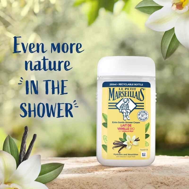 Le Petit Marseillais Bio Vanilka krémový sprchový gel 250 ml