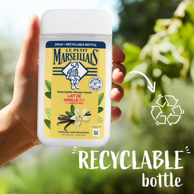 Le Petit Marseillais Bio Vanilka krémový sprchový gel 250 ml