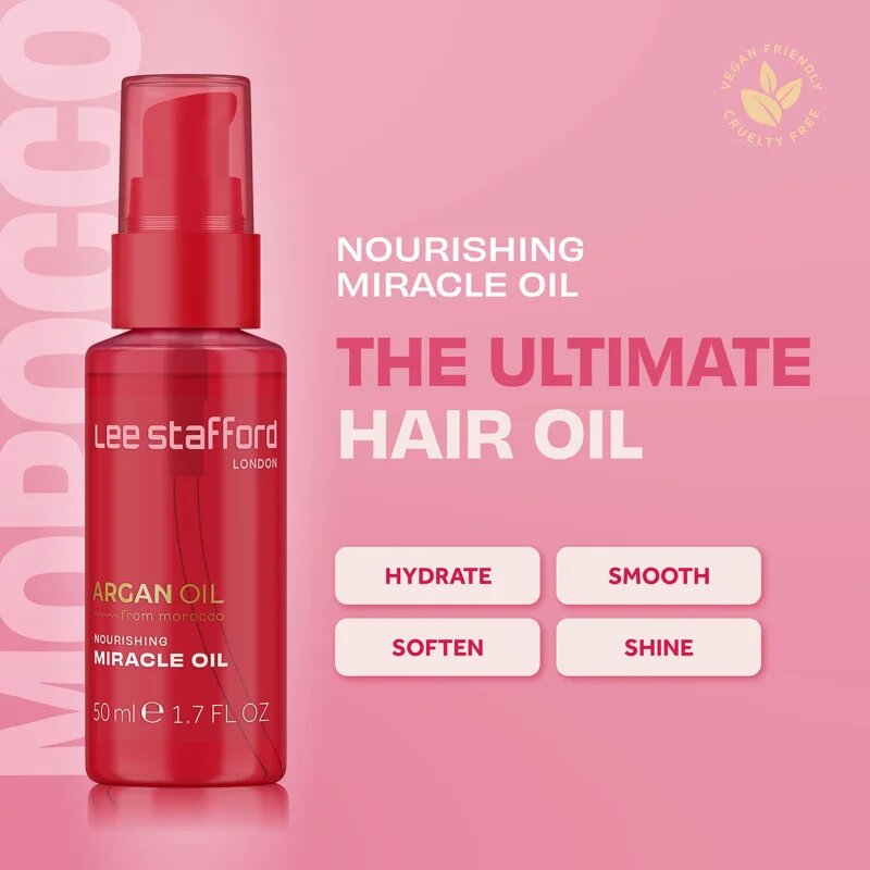 Lee Stafford Argan Oil Nourishing Miracle Oil vyživující olej na vlasy 50 ml