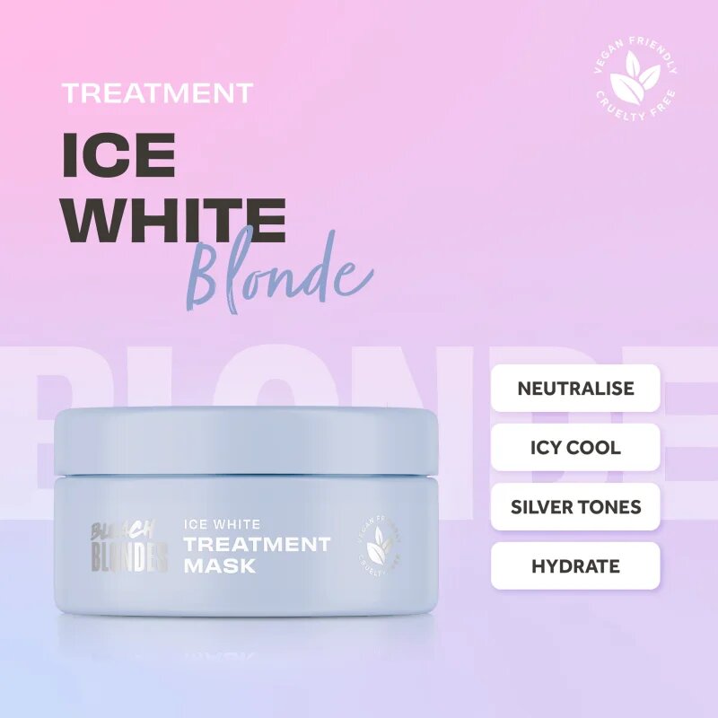 Lee Stafford Bleach Blondes Ice White vlasová maska neutralizující žluté tóny 200 ml