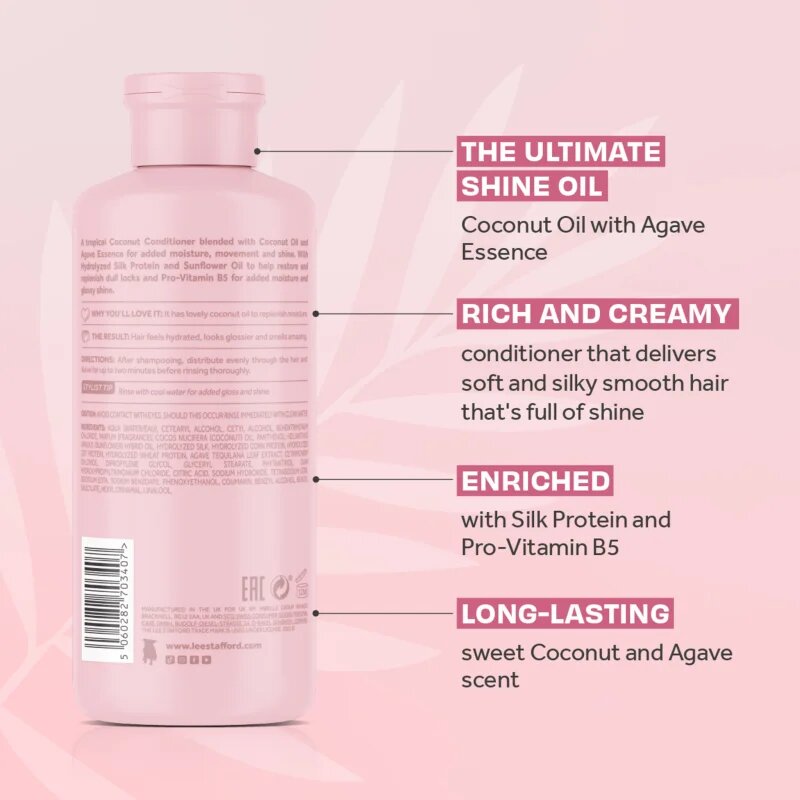Lee Stafford CoCo LoCo Agave hydratační kondicionér pro lesk a hebkost vlasů 250 ml