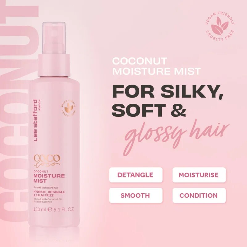 Lee Stafford CoCo LoCo Agave hydratační mlha pro všechny typy vlasů 150 ml