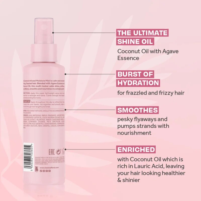 Lee Stafford CoCo LoCo Agave hydratační mlha pro všechny typy vlasů 150 ml