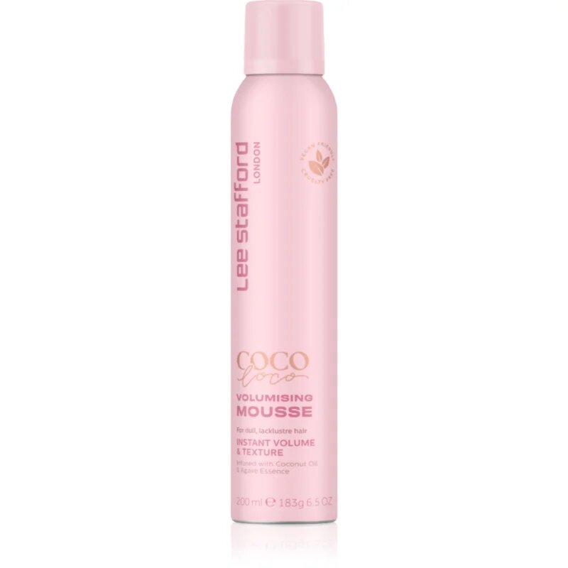 Lee Stafford CoCo LoCo Agave luxusní objemová pěna pro jemné a zplihlé vlasy 200 ml