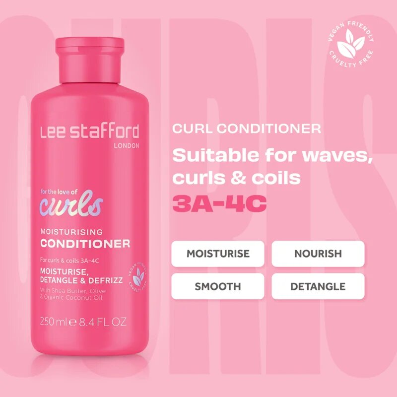 Lee Stafford For The Love Of Curls Conditioner kondicionér pro podporu přirozených vln 250 ml