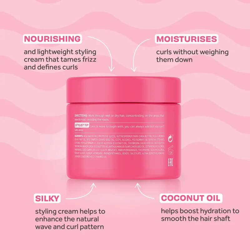 Lee Stafford For The Love Of Curls Custard Cream stylingový krém pro definici vln 125 ml