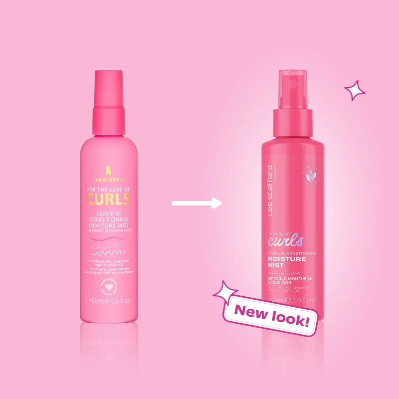 Lee Stafford For The Love Of Curls Leave In Conditioning Moisture Mist bezoplachový kondicionér ve spreji pro kudrnaté vlasy 150 ml