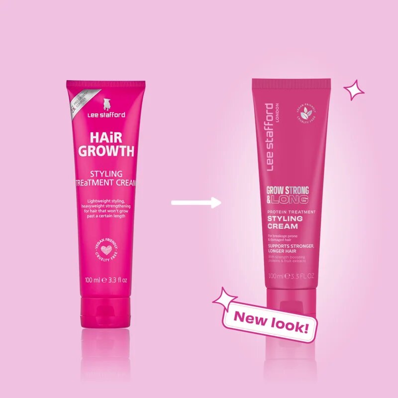 Lee Stafford Grow Strong & Long Styling Cream stylingový krém s proteinem 100 ml
