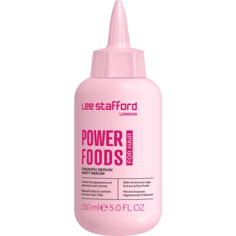 Lee Stafford Powerfoods Strength Serum regenerační a posilující kúra na vlasy 150 ml