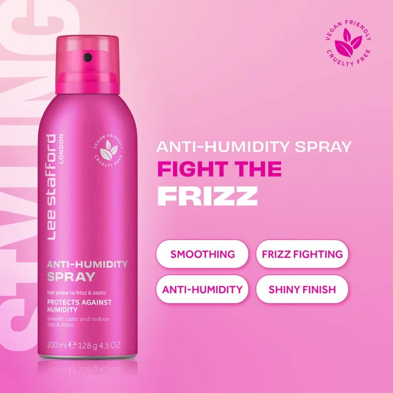 Lee Stafford Styling Dehumidifier Anti-Frizz Spray sprej na vlasy proti krepatění 200 ml