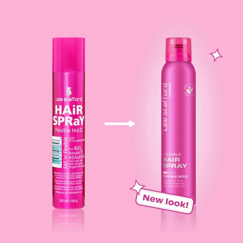 Lee Stafford Styling Hair Spray Flexible Hold Fat n Flexible lak na vlasy pro flexibilní zpevnění 200 ml