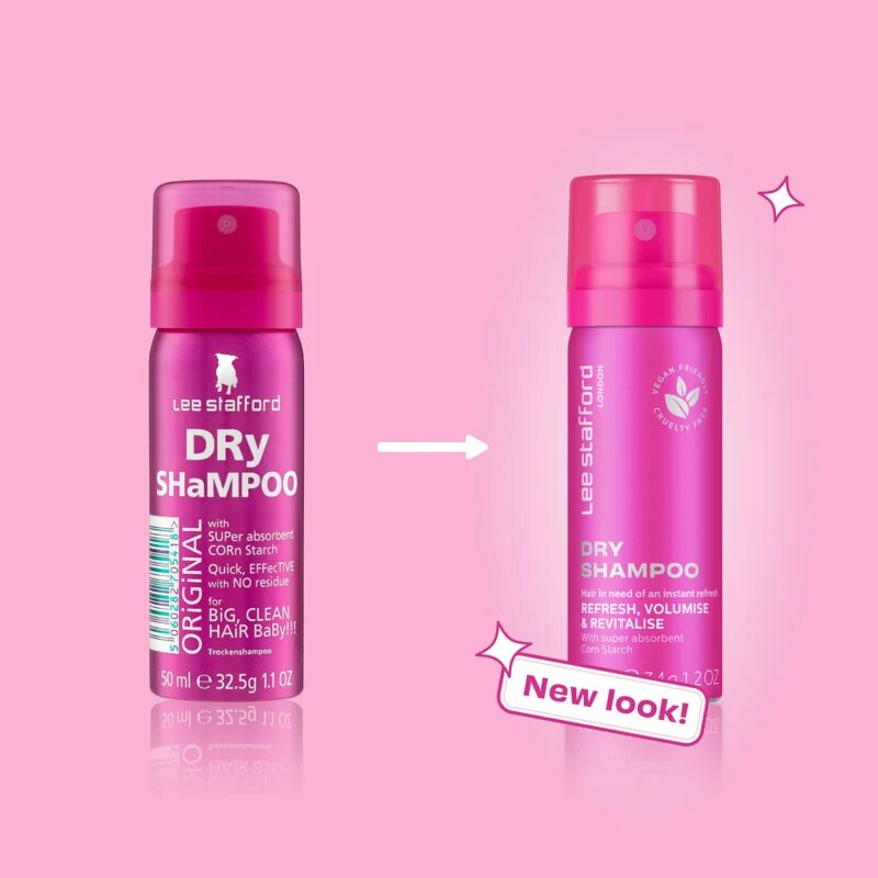 Lee Stafford Styling Original Dry Shampoo suchý šampon pro absorpci přebytečného mazu a pro osvěžení vlasů 50 ml