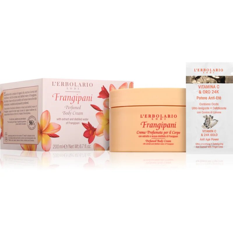 L'ERBOLARIO Frangipani tělový krém 200 ml