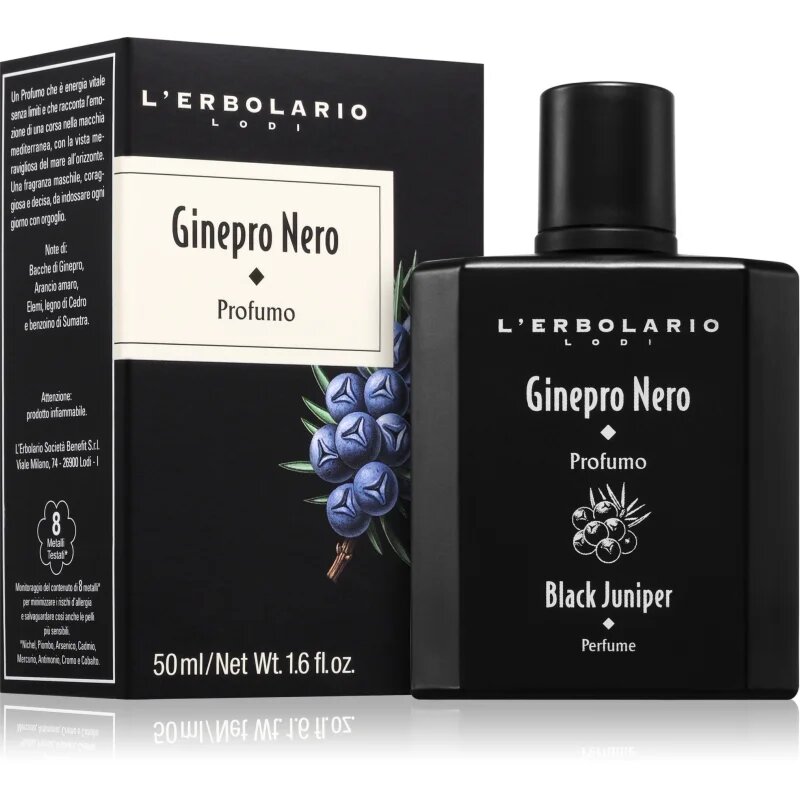 L'ERBOLARIO Ginepro Nero parfémovaná voda pro muže 50 ml