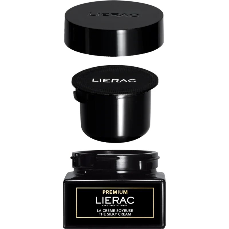 Lierac Premium The Silky Cream hedvábně jemný krém proti příznakům stárnutí plnitelný 50 ml