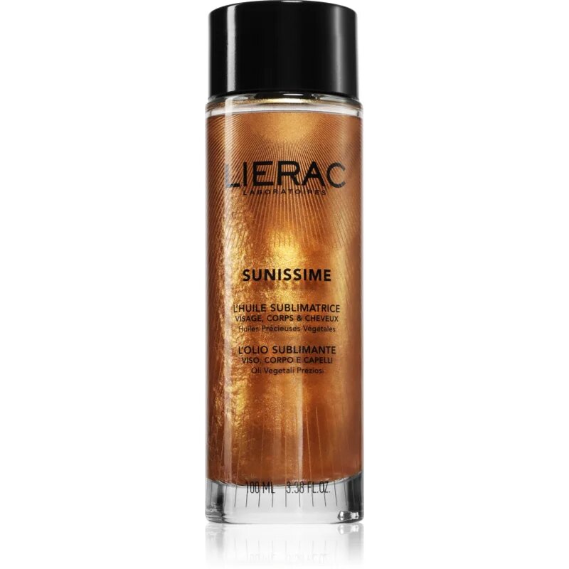 Lierac Sunissime The Sublimating Oil třpytivý olej na obličej tělo a vlasy 100 ml