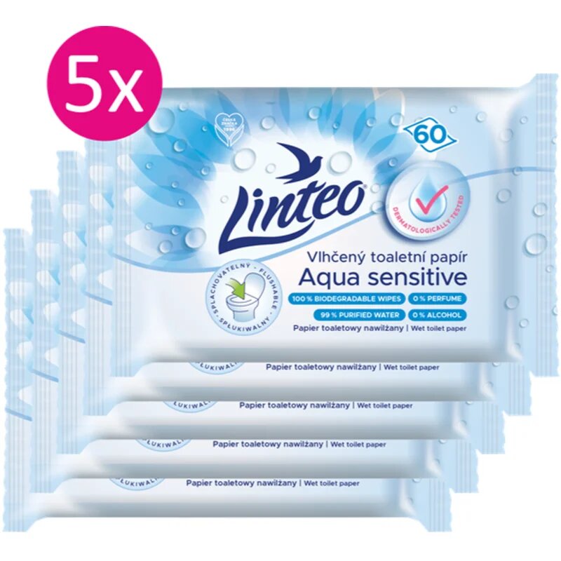 Linteo Aqua Sensitive vlhčený toaletní papír