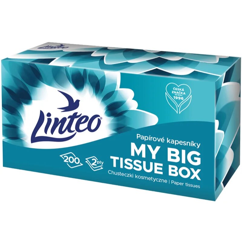 Linteo Paper Tissues Two-ply Paper 200 pcs per box papírové kapesníky 200 ks
